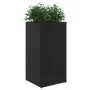 Jardineras 2 unidades ratán sintético negro 40x40x80 cm | Foro24.es | Tu tienda online para hogar, jardín y más Foro24.es