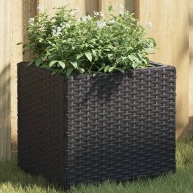Jardineras 2 unidades ratán sintético negro 36x30x32 cm by , Pots and planters - Ref: Foro24-3210531, Price: 66,66 €, Discoun...