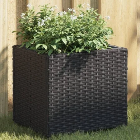 Jardineras 2 unidades ratán sintético negro 36x30x32 cm by , Pots and planters - Ref: Foro24-3210531, Price: 66,66 €, Discoun...