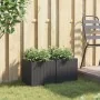 Jardineras 2 unidades ratán sintético negro 36x30x32 cm by , Pots and planters - Ref: Foro24-3210531, Price: 66,66 €, Discoun...