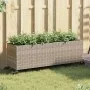 Jardineras con ruedas 2 uds ratán sintético gris 107x32x38 cm by , Pots and planters - Ref: Foro24-3210527, Price: 131,87 €, ...