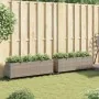 Jardineras con ruedas 2 uds ratán sintético gris 107x32x38 cm by , Pots and planters - Ref: Foro24-3210527, Price: 131,87 €, ...