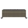 Jardineras con ruedas 2 uds ratán sintético gris 107x32x38 cm by , Pots and planters - Ref: Foro24-3210527, Price: 131,87 €, ...