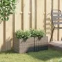 Jardineras 2 unidades ratán sintético gris 36x30x32 cm by , Pots and planters - Ref: Foro24-3210533, Price: 65,11 €, Discount: %