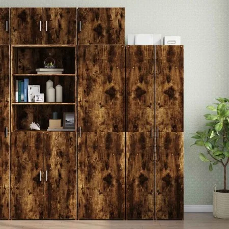 Armario estrecho madera ingeniería roble ahumado 50x42,5x225 cm by , Sideboards - Ref: Foro24-3281305, Price: 195,22 €, Disco...