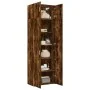 Armario de madera de ingeniería roble ahumado 70x42,5x225 cm by , Sideboards - Ref: Foro24-3281326, Price: 225,68 €, Discount: %