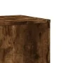 Soportes de plantas madera ingeniería roble ahumado 33x33x100cm de , Soportes para macetas - Ref: Foro24-852955, Precio: 59,5...