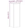 Soportes de plantas 2 uds madera marrón roble 25x25x80 cm by , Pot stands - Ref: Foro24-852948, Price: 64,78 €, Discount: %