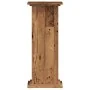 Soportes de plantas madera ingeniería envejecida 33x33x80 cm de , Soportes para macetas - Ref: Foro24-852976, Precio: 49,53 €...