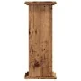 Soportes de plantas madera ingeniería envejecida 33x33x80 cm de , Soportes para macetas - Ref: Foro24-852976, Precio: 49,53 €...