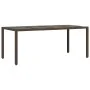 Set de mesa y sillas jardín 9 piezas y cojines ratán PE marrón | Foro24.es | Tu tienda online para hogar, jardín y más Foro24.es