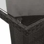 Set de mesa y sillas de jardín 9 pzas y cojines ratán PE negro | Foro24.es | Tu tienda online para hogar, jardín y más Foro24.es