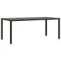 Set de mesa y sillas de jardín 9 pzas y cojines ratán PE negro | Foro24.es | Tu tienda online para hogar, jardín y más Foro24.es