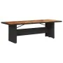 Set de mesa y sillas de jardín y cojines 11 pzas ratán PE negro by , Garden sets - Ref: Foro24-3277290, Price: 1,00 €, Discou...