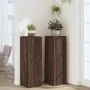 Soportes para plantas 2 uds madera marrón roble 33x33x100 cm by , Pot stands - Ref: Foro24-3307888, Price: 120,95 €, Discount: %