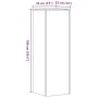 Soportes para plantas 2 uds madera marrón roble 33x33x100 cm by , Pot stands - Ref: Foro24-3307888, Price: 120,95 €, Discount: %