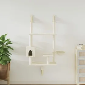 Árbol rascador para gatos de pared crema 153 cm by , Cat furniture - Ref: Foro24-172404, Price: 68,57 €, Discount: %