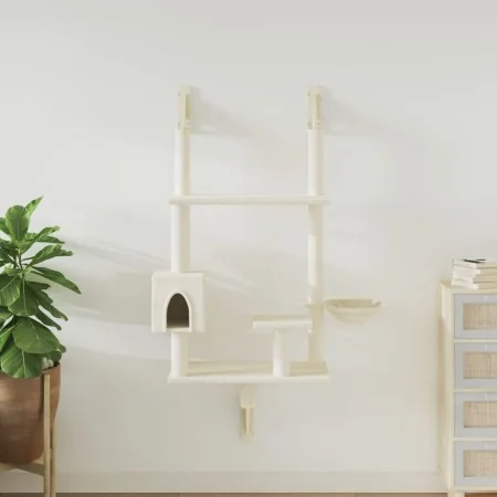 Árbol rascador para gatos de pared crema 153 cm by , Cat furniture - Ref: Foro24-172404, Price: 68,57 €, Discount: %