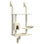 Árbol rascador para gatos de pared crema 153 cm by , Cat furniture - Ref: Foro24-172404, Price: 68,57 €, Discount: %