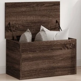 Caja de almacenaje madera ingeniería marrón roble 60x35x35 cm by , Storage trunks - Ref: Foro24-840680, Price: 60,04 €, Disco...