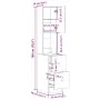 Mueble de cocina madera de ingeniería blanco 35x50x180 cm de , Armarios de cocina - Ref: Foro24-840758, Precio: 111,95 €, Des...
