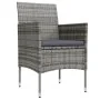 Juego de comedor para jardín 5 piezas con cojines gris y negro by , Garden sets - Ref: Foro24-3099313, Price: 382,41 €, Disco...