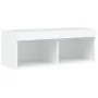Mueble de pared de TV con luces LED 8 piezas blanco de , Muebles TV - Ref: Foro24-3216764, Precio: 356,32 €, Descuento: %