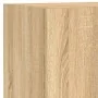 Muebles de TV de pared con luces LED 8 piezas roble sonoma by , TV Furniture - Ref: Foro24-3216766, Price: 324,15 €, Discount: %