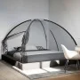 Mosquitera con puertas Mongolia 220 malla negra 200x200x135 cm by , Mosquito nets - Ref: Foro24-4010045, Price: 27,62 €, Disc...