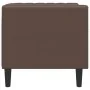 Sillón Chesterfield de cuero artificial marrón | Foro24.es | Tu tienda online para hogar, jardín y más Foro24.es