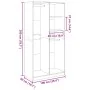 Armario de madera ingeniería envejecida 100x50x200 cm | Foro24.es | Tu tienda online para hogar, jardín y más Foro24.es