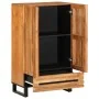 Aparador alto madera maciza de acacia 60x34x100 cm by , CD and DVD storage - Ref: Foro24-377585, Price: 173,84 €, Discount: %
