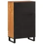 Aparador alto madera maciza de acacia 60x34x100 cm by , CD and DVD storage - Ref: Foro24-377585, Price: 173,84 €, Discount: %