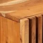 Aparador alto madera maciza de acacia 60x34x100 cm by , CD and DVD storage - Ref: Foro24-377585, Price: 173,84 €, Discount: %