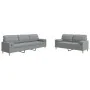 Juego de sofás con cojines 2 piezas tela gris claro von , Sofas - Ref: Foro24-3278335, Preis: 495,85 €, Rabatt: %