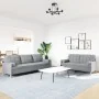 Juego de sofás con cojines 2 piezas tela gris claro von , Sofas - Ref: Foro24-3278335, Preis: 495,85 €, Rabatt: %