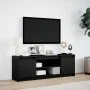 Mueble de TV con LED madera de ingeniería negro 139,5x34x50 cm von , TV-Möbel - Ref: Foro24-852195, Preis: 130,20 €, Rabatt: %