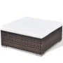 Set muebles de jardín 6 piezas y cojines ratán sintético marrón von , Gartensets - Ref: Foro24-41873, Preis: 600,24 €, Rabatt: %