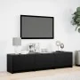 Mueble de TV con LED madera de ingeniería negro 165x34x40 cm von , TV-Möbel - Ref: Foro24-852251, Preis: 121,12 €, Rabatt: %