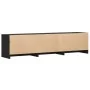 Mueble de TV con LED madera de ingeniería negro 165x34x40 cm von , TV-Möbel - Ref: Foro24-852251, Preis: 121,12 €, Rabatt: %