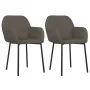 Sillas de comedor 2 uds terciopelo gris claro de , Sillas de comedor - Ref: Foro24-347648, Precio: 100,81 €, Descuento: %