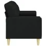 Sofá de 3 plazas con cojines tela negro 210 cm by , Sofas - Ref: Foro24-3278205, Price: 336,33 €, Discount: %