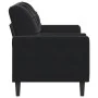 Sofá de 2 plazas con cojines terciopelo negro 140 cm by , Sofas - Ref: Foro24-3278224, Price: 220,05 €, Discount: %