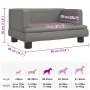 Cama para perros de cuero sintético gris 60x40x30 cm von , Betten für Hunde - Ref: Foro24-171916, Preis: 59,29 €, Rabatt: %