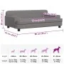 Cama para perros de cuero sintético gris 90x53x30 cm von , Betten für Hunde - Ref: Foro24-171879, Preis: 93,17 €, Rabatt: %