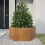 Jardinera hexagonal 104x90x45 cm acero desgastado von , Töpfe und Pflanzgefäße - Ref: Foro24-851135, Preis: 82,00 €, Rabatt: %