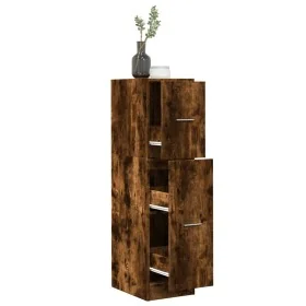 Armario botiquín madera ingeniería roble ahumado