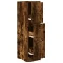 Armario botiquín madera ingeniería roble ahumado 30x41x118 cm by , Lockers and storage cabinets - Ref: Foro24-855164, Price: ...
