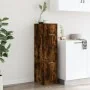 Armario botiquín madera ingeniería roble ahumado 30x41x118 cm by , Lockers and storage cabinets - Ref: Foro24-855164, Price: ...