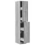 Armario botiquín madera ingeniería gris Sonoma 30x41x174,5 cm de , Taquillas y armarios de almacenamiento - Ref: Foro24-33096...